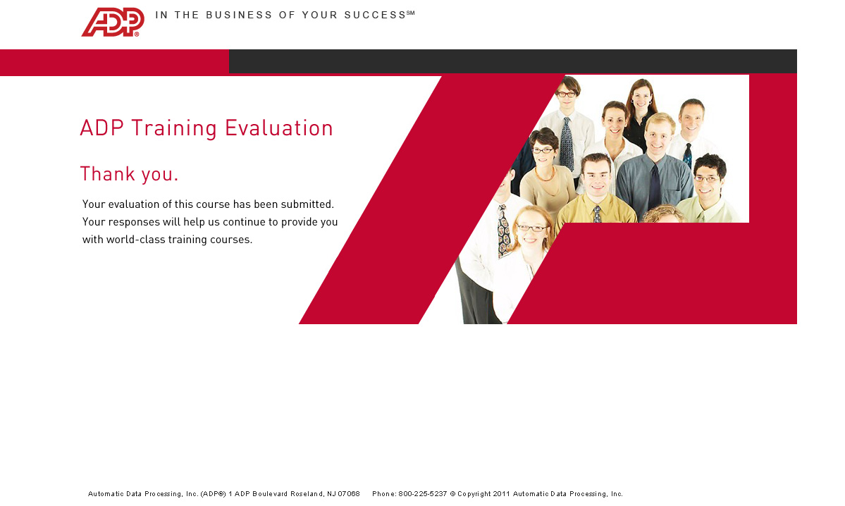 ADP Training Evaluation